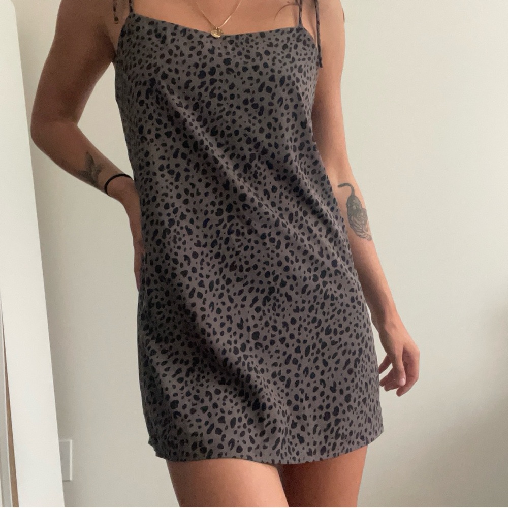 Audrey Gray Mini Dress